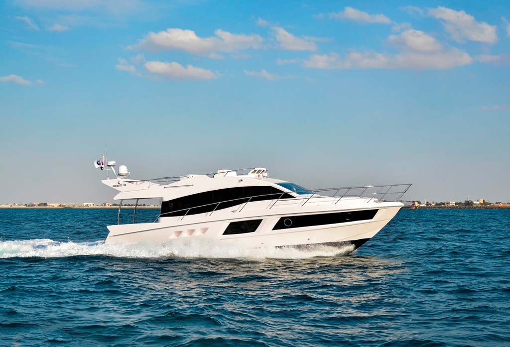 Global launching of the Majesty 48 at the Dubai International Boat Show